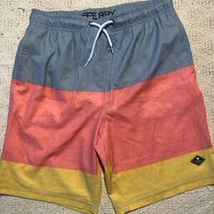 Sperry Swim Trunks ohs Size XL (14-16) Blue Pink Yellow Color